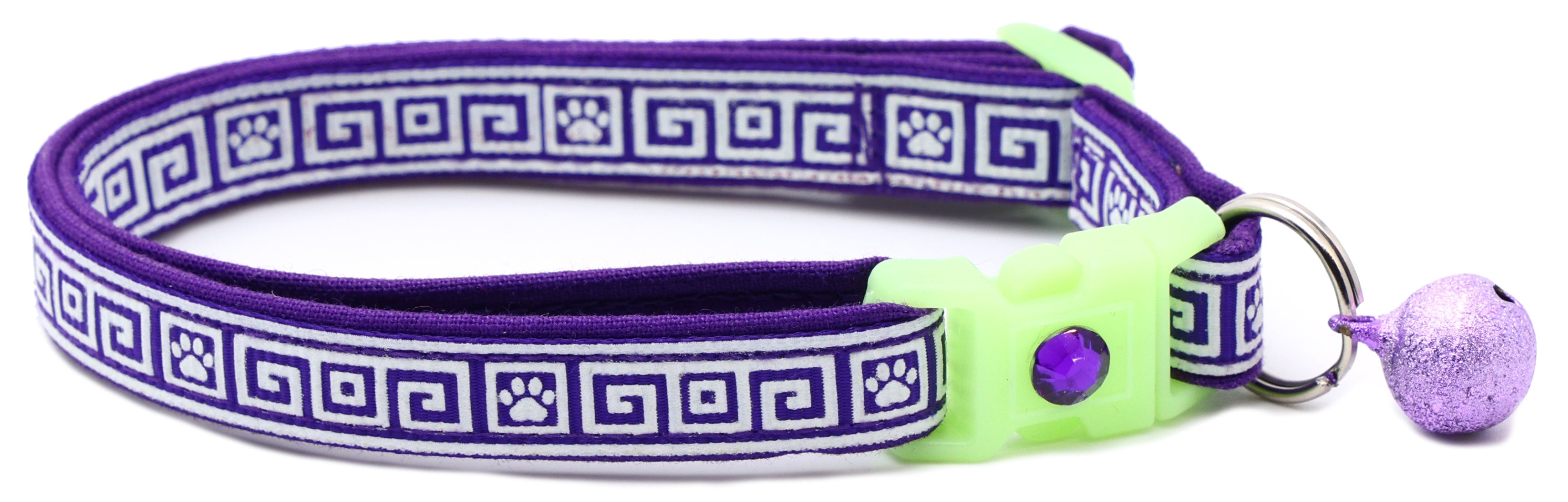 Greek Key Breakaway Cat Collar