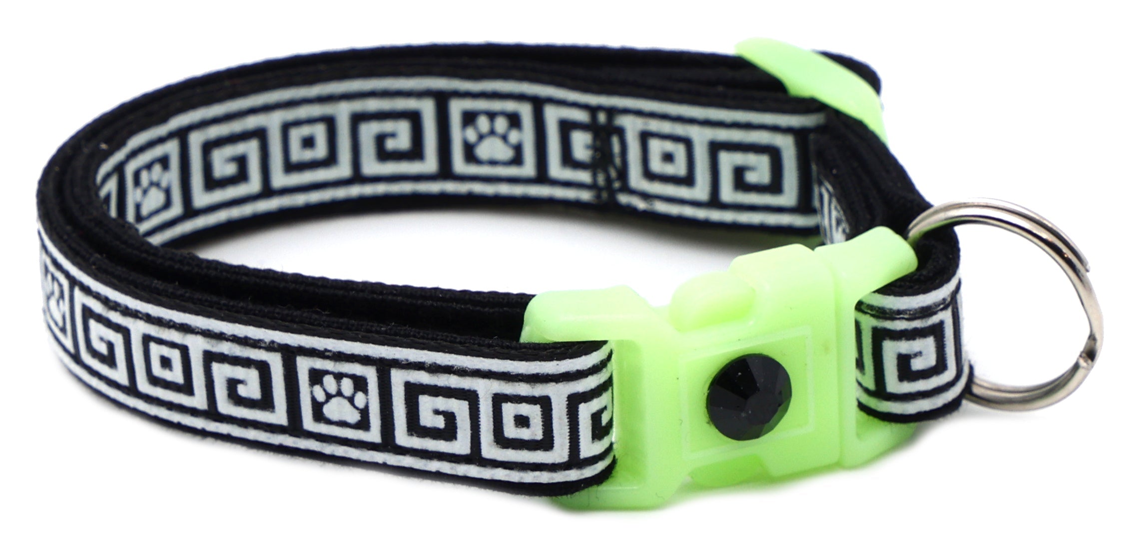 Greek Key Breakaway Cat Collar